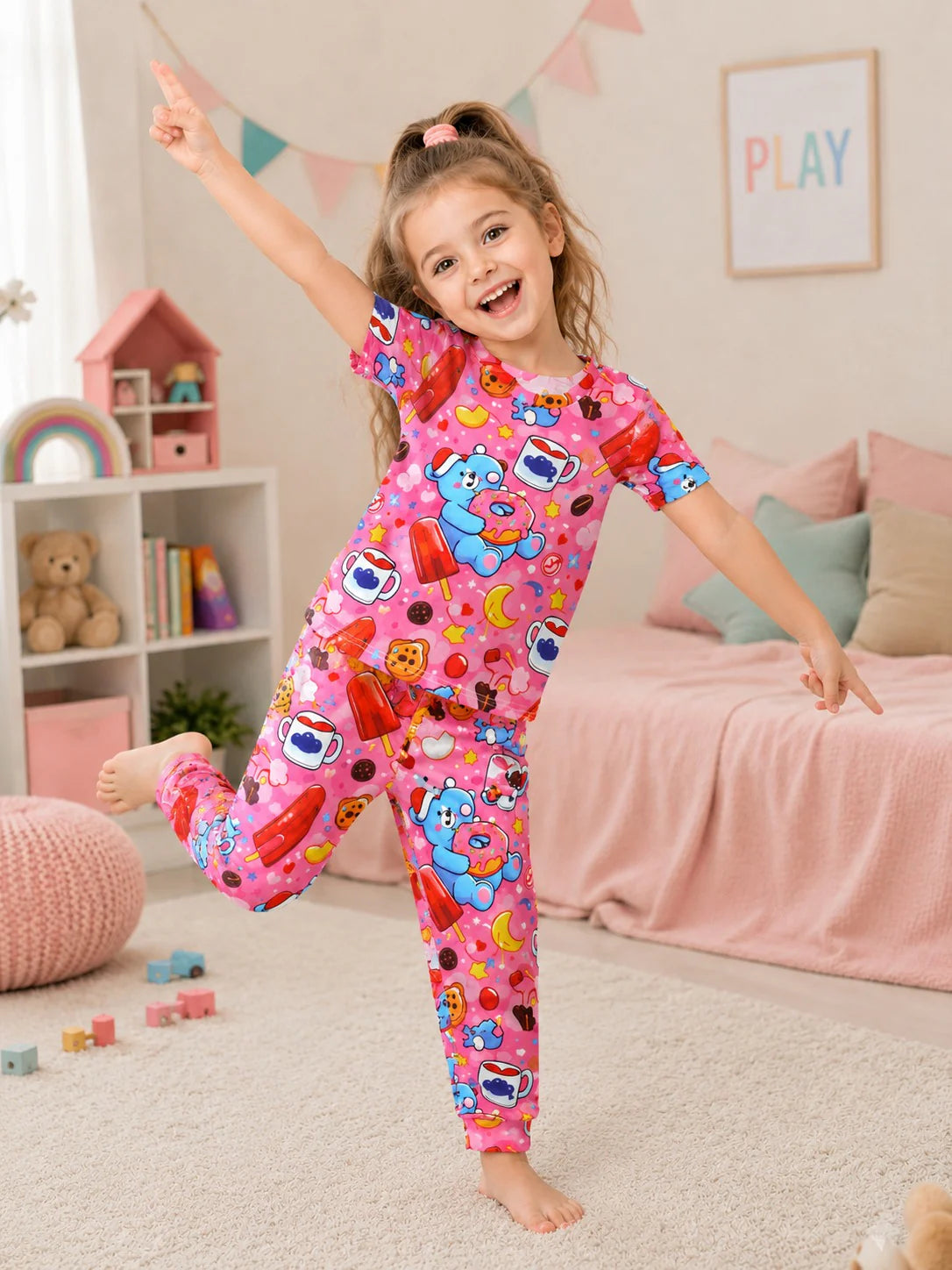 Digital printed kids suit view 2
