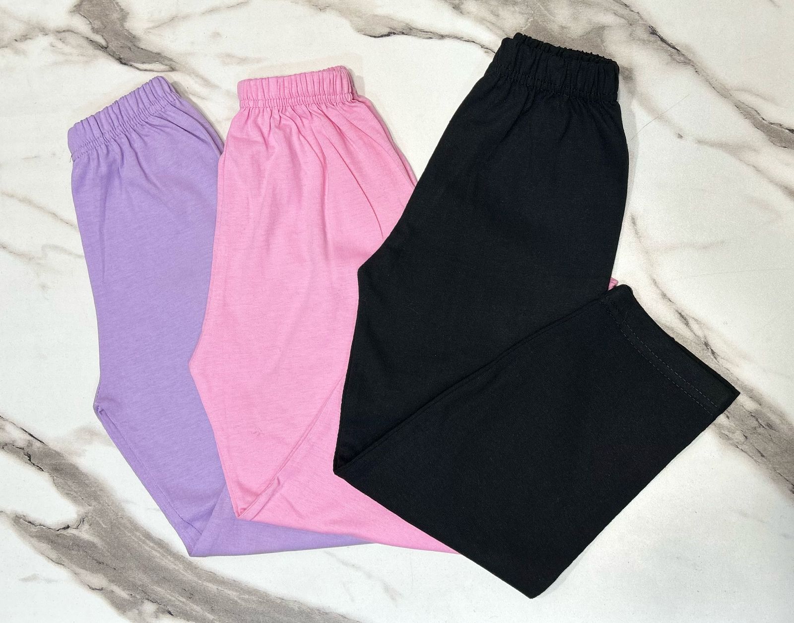Pack Of 3 Girls Plain trouser