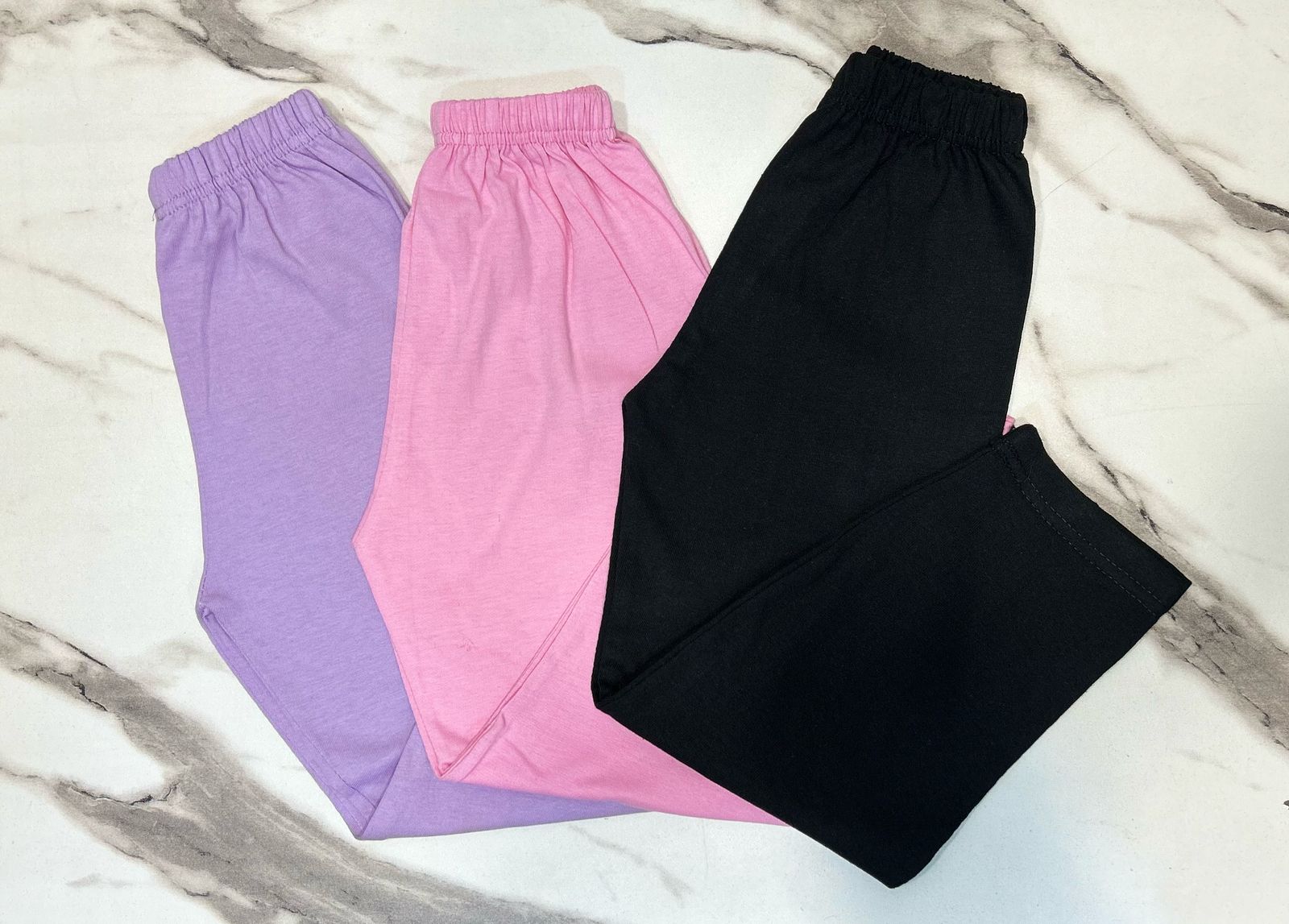 Pack Of 3 Girls Plain trouser view 2