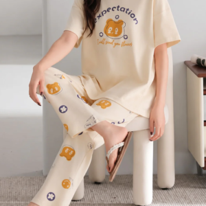 Off White Expectation printed night suit For her